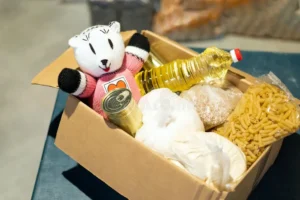 donation food cloting refugees support war victims helping people charity humanitarian aid concept 274283754